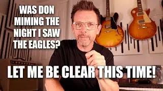 Was Don Henley miming when I saw the Eagles at the Coop Live in Manchester - my response to comments