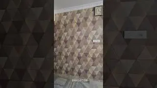 3D wallpaper with triangle shape #decoration #wallpaper #trending #viralvideo #shortvideo #famous
