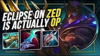 ECLIPSE ON ZED IS ACTUALLY OP (38/7/7 )| ZED SEASON 12 (Full Game)