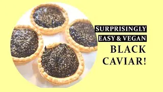 Vegan black caviar recipe easy and fun finger food from chia seeds
