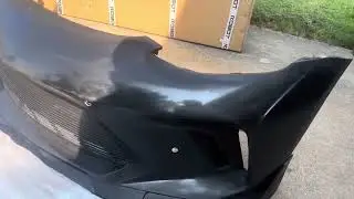 Tesla model 3 Robot Craftsman Hacker &ldquo;narrow&rdquo; front bumper unboxing and uninstalled overview