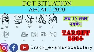 Dot situation|Afcat reasoning|Afcat 2 2020|Afcat| Reasoning|INET