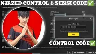 N1RZED SENSITIVITY SETTING AND CONTROL CODE | NEW BEST N1RZED SENSITIVITY SETTING |PUBG |BGMI