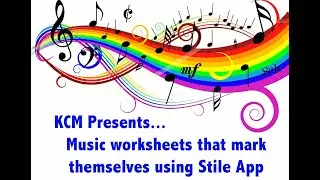 Make Music worksheets that mark themselves