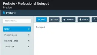 Build a Notepad Web App with HTML, CSS & JavaScript | Create, Edit & Save Notes