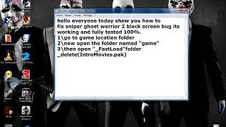 Sniper ghist warrior 2 pc fix black screen