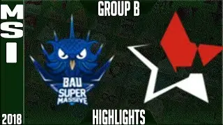 SUP vs PGM Highlights | MSI 2018 Play in Day 2 Mid Season Invitational BAUSuperMassive vs PENTAGRAM