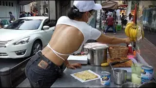 Puy...The roti lady Bangkok - тайская уличная еда