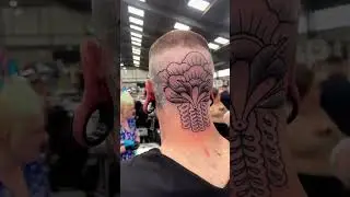 ꕥ Beautiful Back Of The Head Tattoo By Stirling.tattoo #tattuba #tattoo #tattooartist #shorts #inked