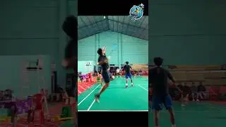 Powerful Smash 🔥 #shuttlesmash  #longestrally  #outdoorbadminton  #badminton
