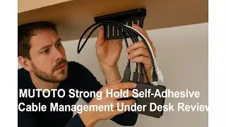 🧷 MUTOTO Strong Hold Self-Adhesive Cable Management Under Desk Review 🧷