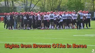 Sights from Day 2 of Browns OTA's in Berea