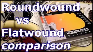 Flatwound vs Roundwound strings COMPARISON