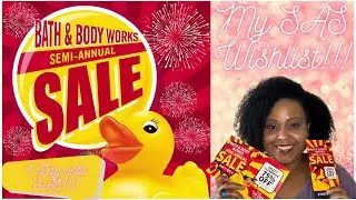 MY BATH & BODY WORKS SAS WISHLIST | 2023
