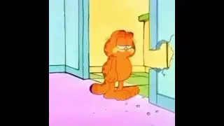 Garfield eats drywall
