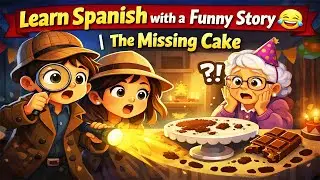 Who Ate the Cake? 🍰 | Easy Spanish Story for Beginners