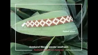 Weven zonder weefraam armband