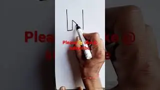 N for nest  drawing for kids