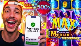 ‪‬ 🧨 RECORDE NO CANAL !! Power Of Merlin Entregou 2 Max Megaways  *Saquei +50k 
