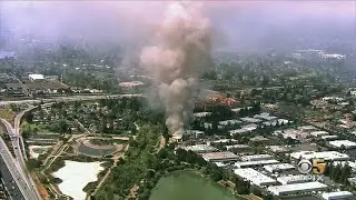 Arson Suspected in Huge Fire That Burned Commercial Building in Campbell