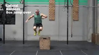 Lateral Burpees Box jump over