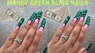 EASY FULL BLING NAILS | BEGINNER NAIL TECH | PHILLY NAIL TECH |