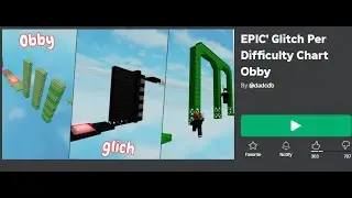Completing Epic' Glitch Per Difficulty Chart Obby