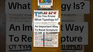 An important way to read the Bible - learn what typology means in this quick Bible study #biblenotes