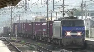 JR貨物 EF200-10号機 貨物列車2074レ 玖波駅 2011.8