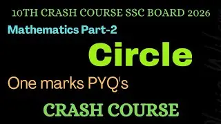 L-02.CIRCLE CHAPTER | 10th LIVE CLASS | 1,2 MARKS PYQ'S | CRASH COURSE SSC2026 #circle   #10thclass