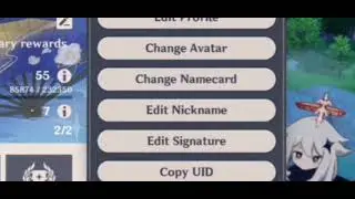 when u can finally change your signature and nickname | Genshin Impact