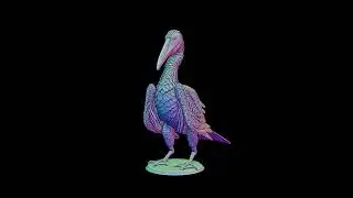 🕊️ 3D Printable Ichthyornis Miniature &ndash; Fully Customizable! 🕊️