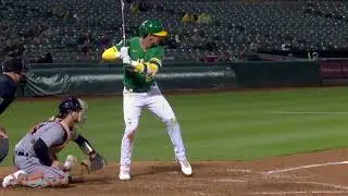 Brent Rooker Slow Motion Home Run Baseball Swing Hitting Mechanics Instruction Video Tips
