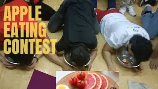 Funny Games  #Apple Eating Contest #20 Dollor prize