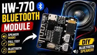 I Built a Bluetooth Speaker with the HW-770 Module! 🔊🔥