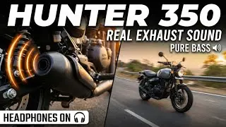 Hunter 350 Orginal Exhaust Sound | Royal Enfield | Ride to Aravalli hill 🏔️
