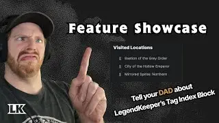Organize your worldbuilding with LegendKeeper's Tag Index Block