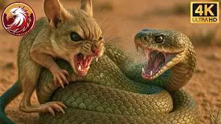 Attaque du kangourou du d&eacute;sert et du serpent venimeux #Documentaireanimalier | Royaume Sauvage