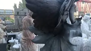 Life Size Sexy Angel Sculpture Greek Female Fairy Bronze Flying Angel Statue