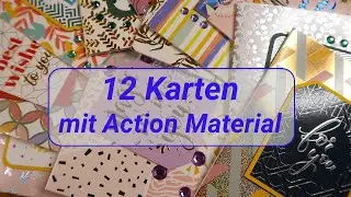 12 Karten aus Action Kartenrohlingen
