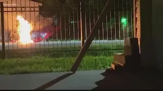 Video: Good Samaritan pulls women from burning car