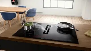Bosch induktiotaso integroidulla liesituulettimella | Bosch Home Suomi