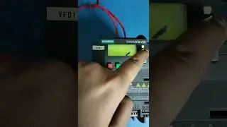 Sinamics V20 operating via keypad #shortvideo #electronic #shorts