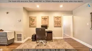 Priced at $269,000 - 3118 E OAKMONT Drive, Sierra Vista, AZ 85650