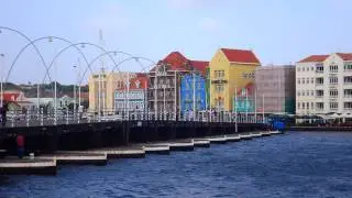 Queen Emma Bridge Opening Across St. Anna Bay in Cura&ccedil;ao