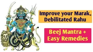 Improve your Marak, Debilitated Rahu in Astrology chart Subliminal, Beej Mantra, Remedies, 639 Hz