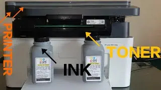 Refill HP 110A  Toner of HP Laser MFP 136w Printer at Home____दस मिनट में HP 110A टोनर रिफिल करें ।