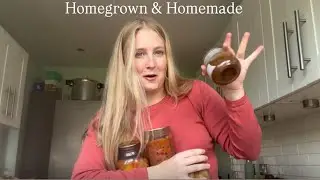 Cooking & canning green tomato chutney (a year supply )