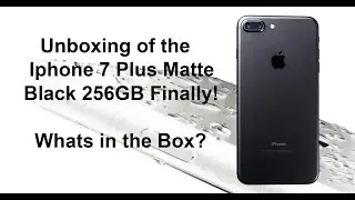 iPHONE 7 PLUS UNBOXING - MATTE BLACK - 256GB