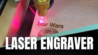 Десятивысокий лазерный гравировальный станок с K40 и управлением Cohesion3D LaserBoard